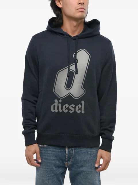 Diesel hoodie à logo imprimé brossé