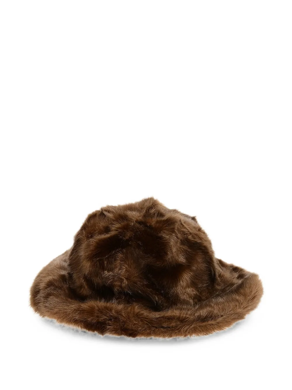 DSQUARED2 faux-fur bucket hat - Braun