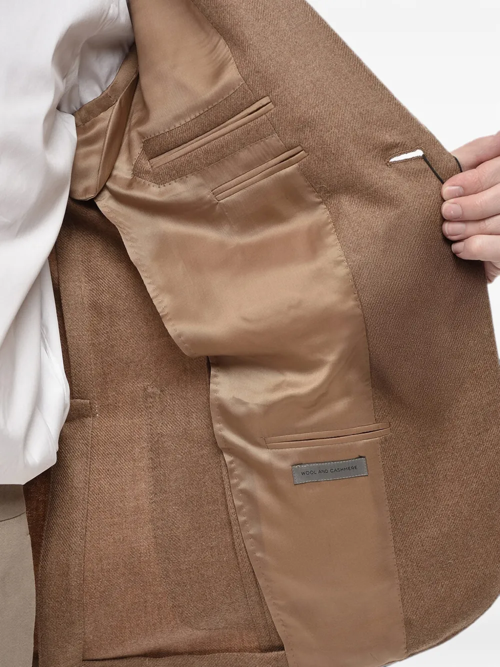 Corneliani Sartoria Light Peak-lapel Blazer In 브라운