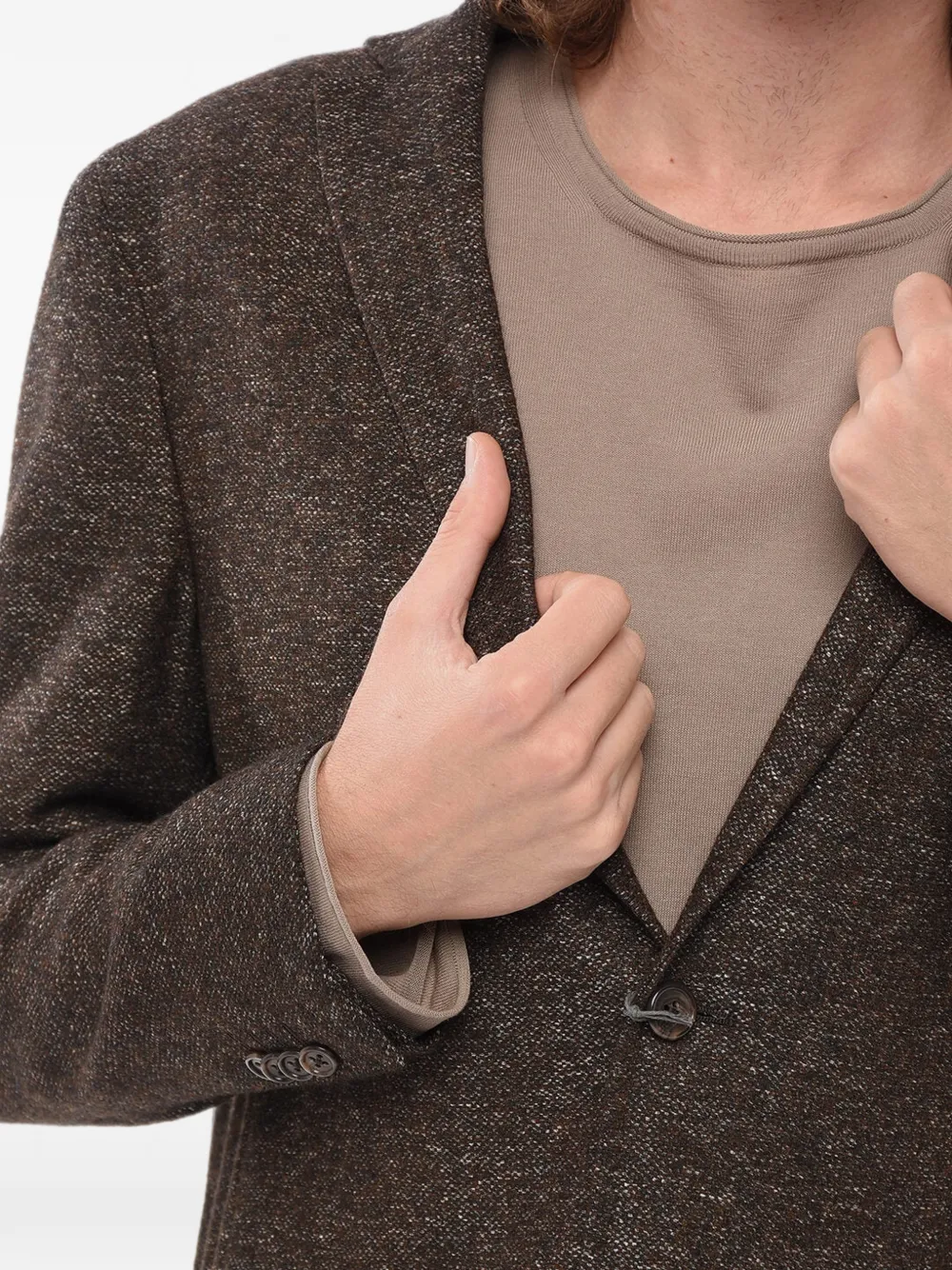 Corneliani Nino Danieli Patch-pocket Blazer In Brown