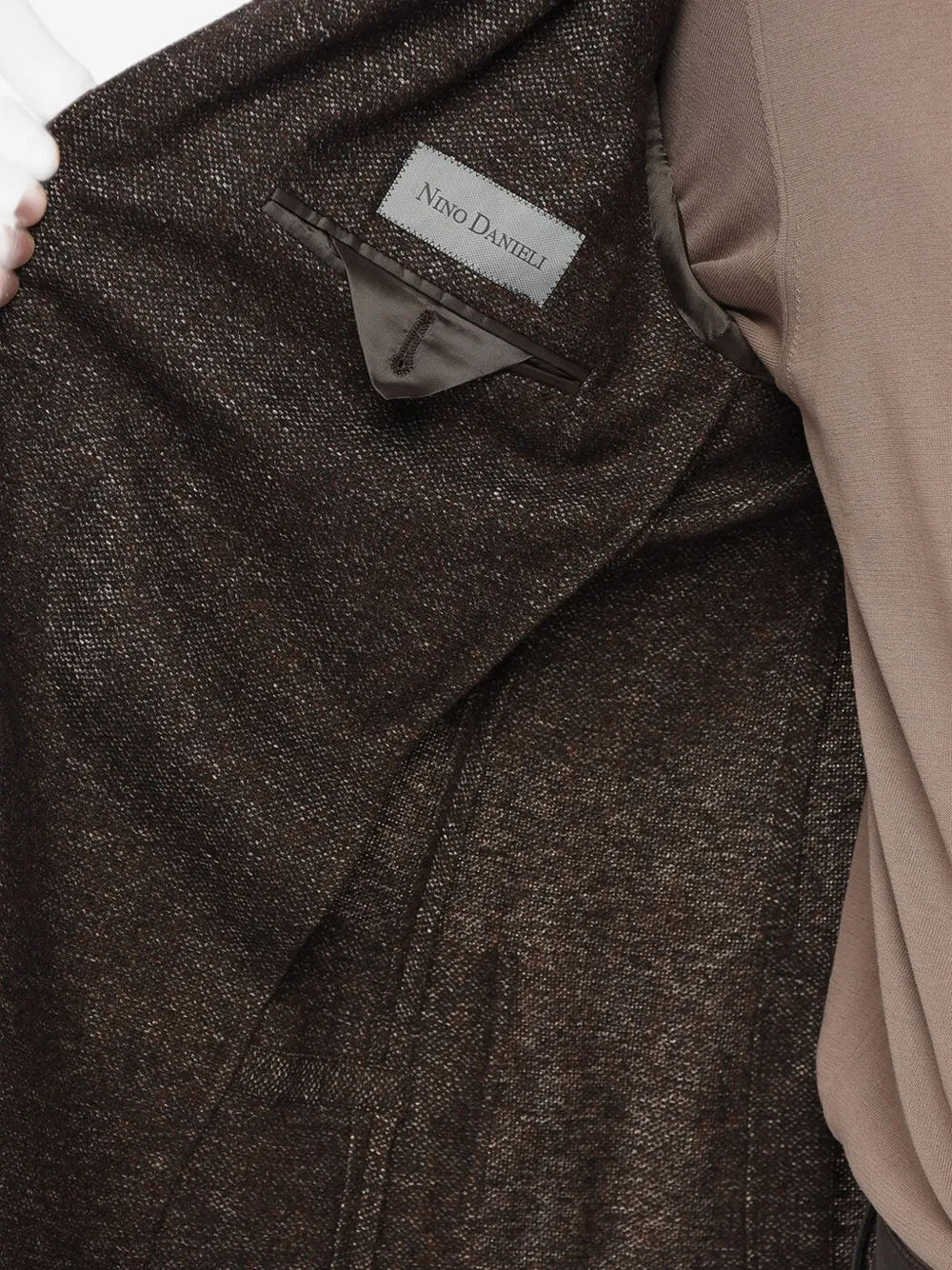 Corneliani Nino Danieli Patch-pocket Blazer In Brown