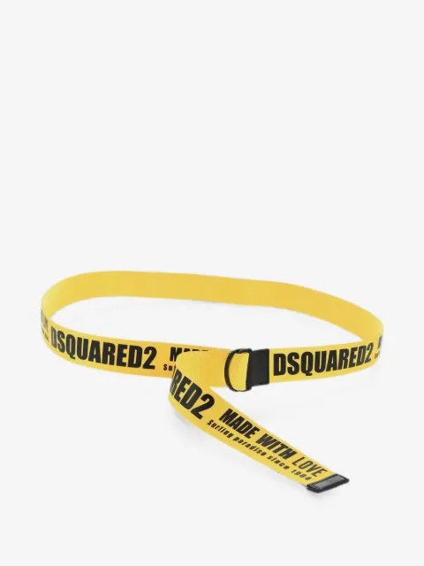 DSQUARED2 ceinture à logo imprimé