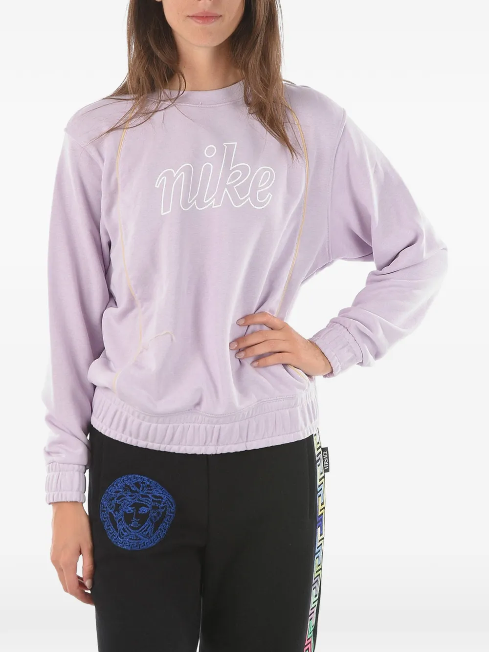 Nike Logo-print Sweatshirt In Purple