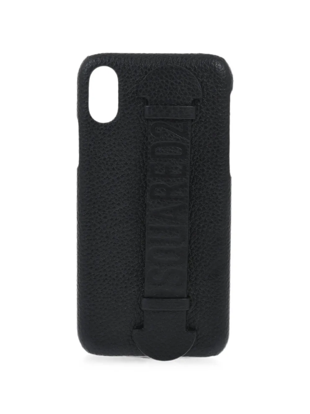 DSQUARED2 logo-detail leather iPhone case - Schwarz
