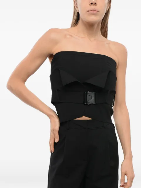 John Richmond belted strapless top