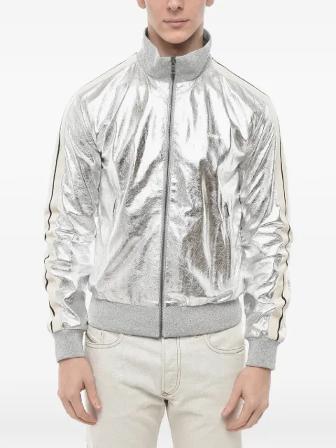 Palm Angels lamé leather jacket