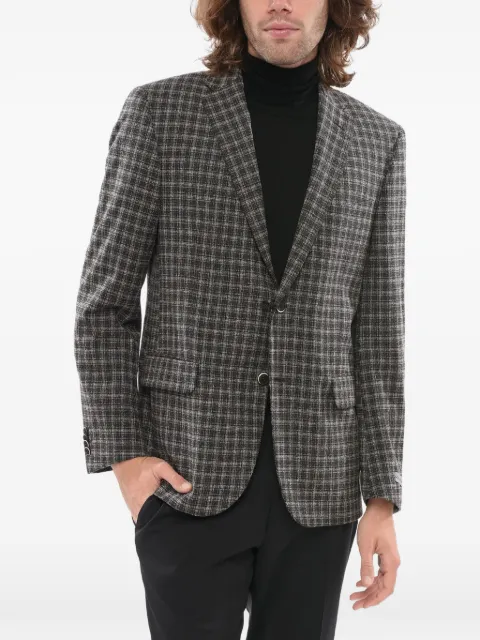 Corneliani Nino Danieli checked single-breasted wool blazer