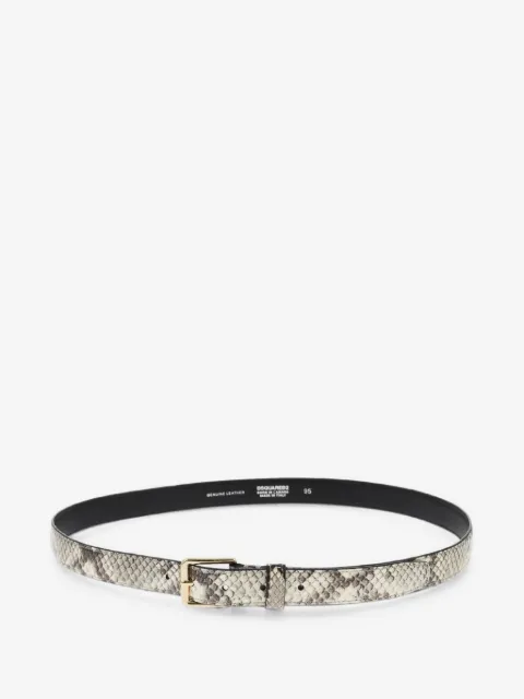 DSQUARED2 python-effect leather belt