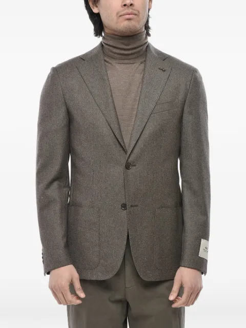 Corneliani single-breasted patch-pockets blazer