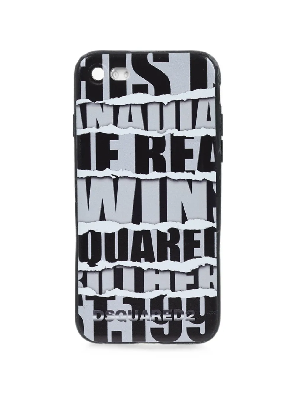 DSQUARED2 logo-print iPhone 7 phone case - Schwarz