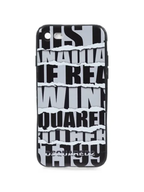 DSQUARED2 logo-print iPhone 7 phone case