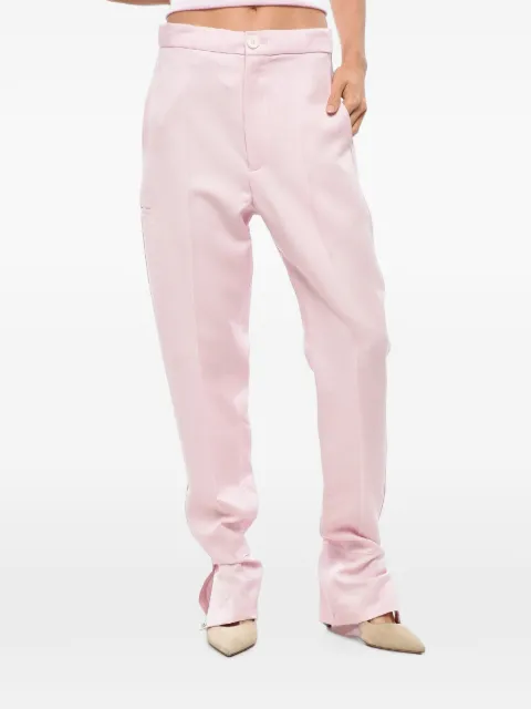 Setchu button-hem tailored trousers