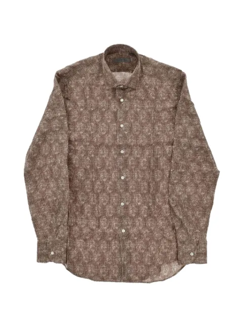 Corneliani French-collar silk shirt
