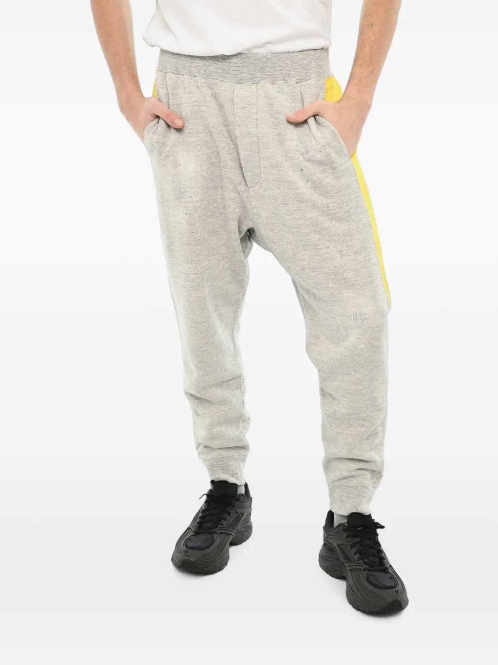 DSQUARED2 contrast-stripe track pants - Grau
