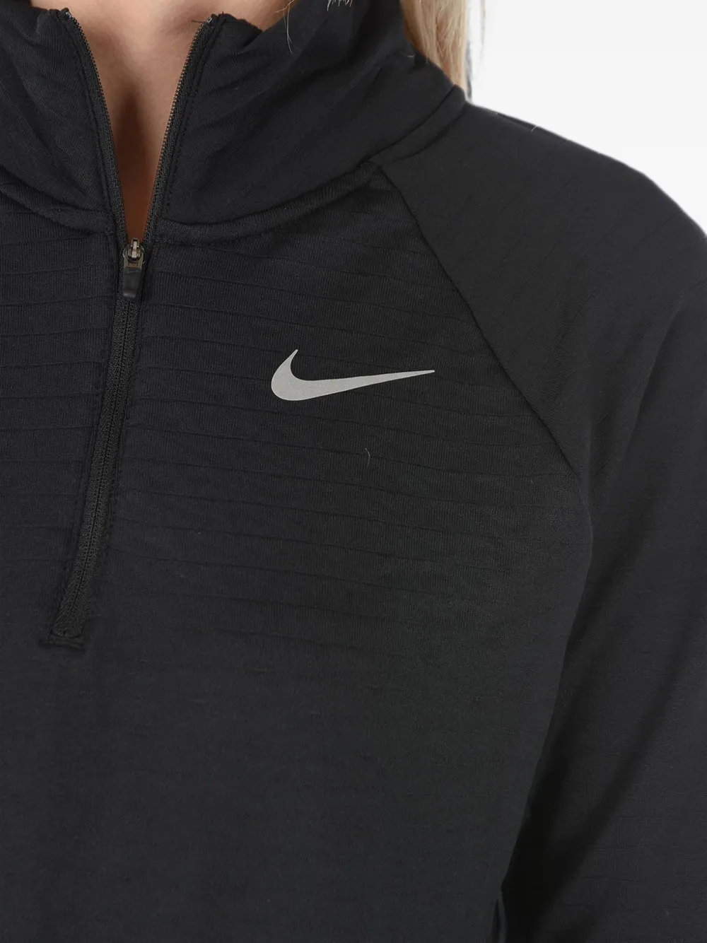 Nike Therma-fit Half-zip Top In Black