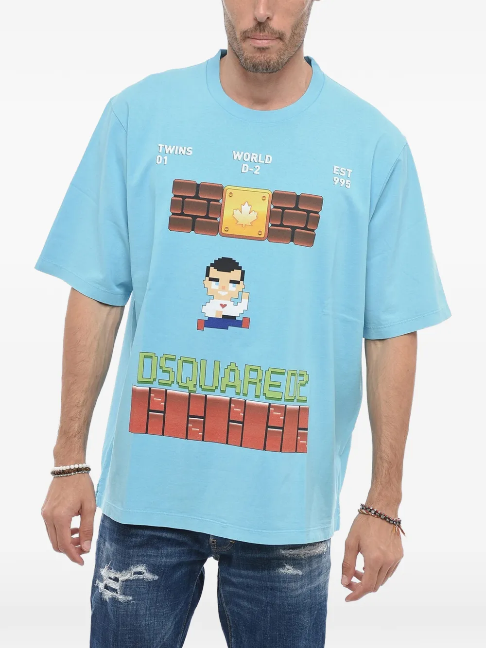DSQUARED2 graphic-print T-shirt - Blau