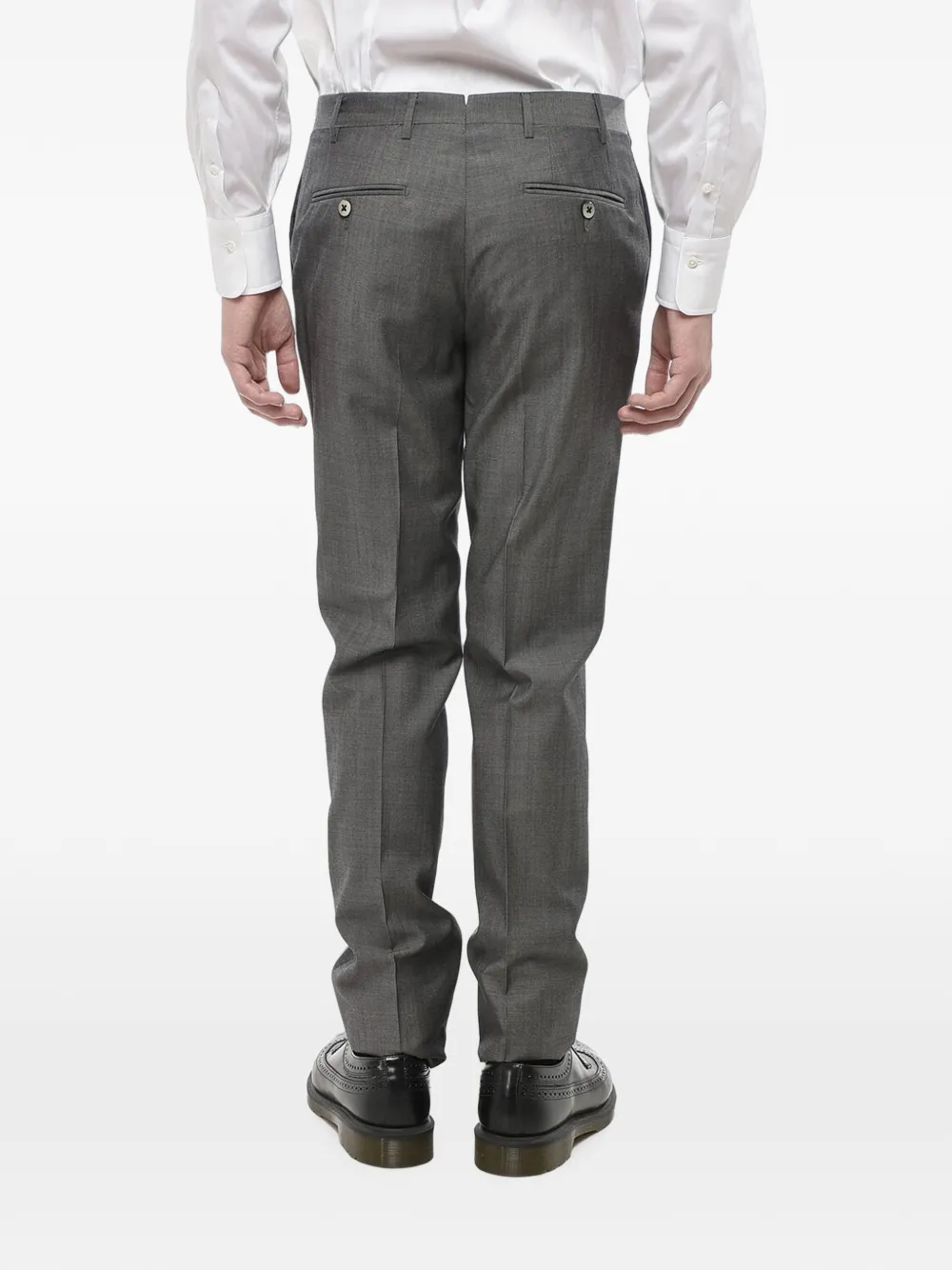 Corneliani Academy virgin-wool trousers Grijs