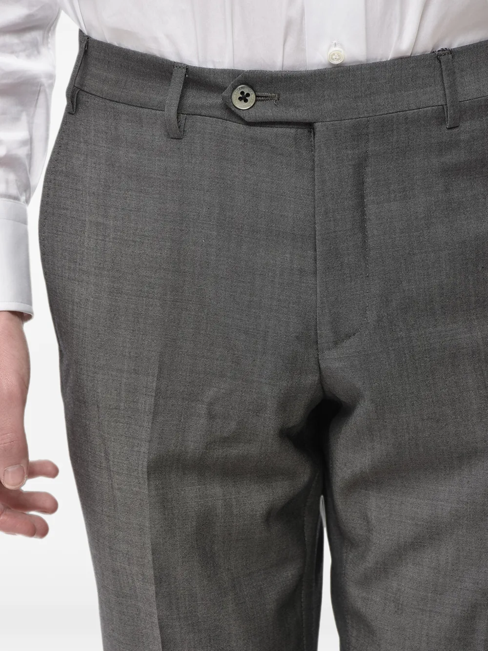 Corneliani Academy virgin-wool trousers Grijs