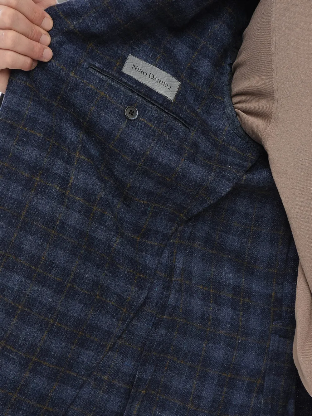 Corneliani Nino Danieli Checked Blazer In Blue