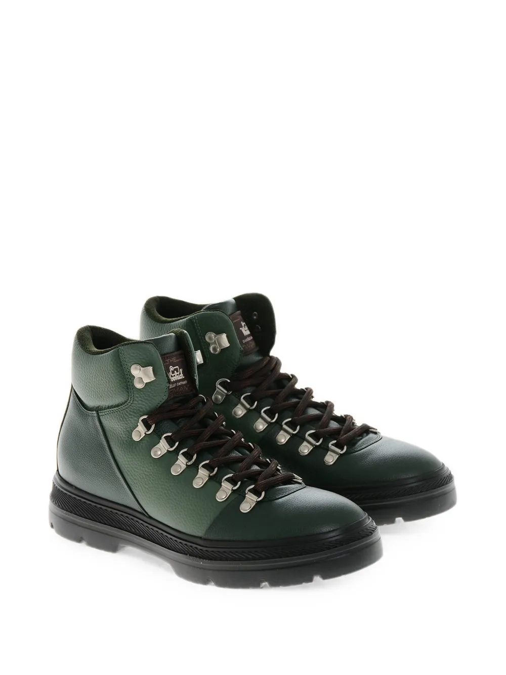Woolrich x Daniëlle Cathari leather hiking boots Groen