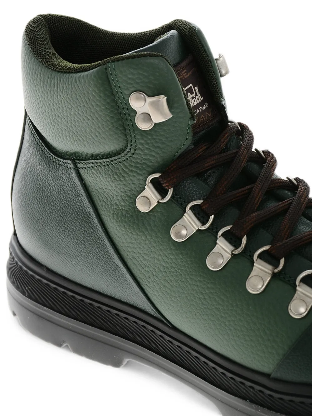 Woolrich x Daniëlle Cathari leather hiking boots Groen