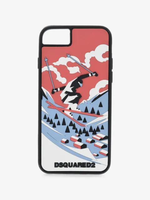 DSQUARED2 funda para teléfono iPhone 8 Plus con logo estampado