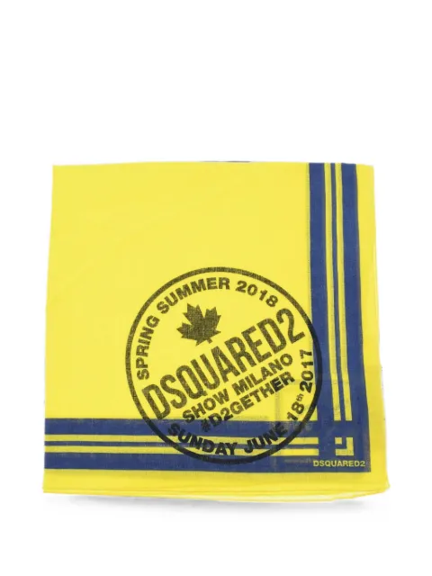DSQUARED2 logo-print cotton bandana