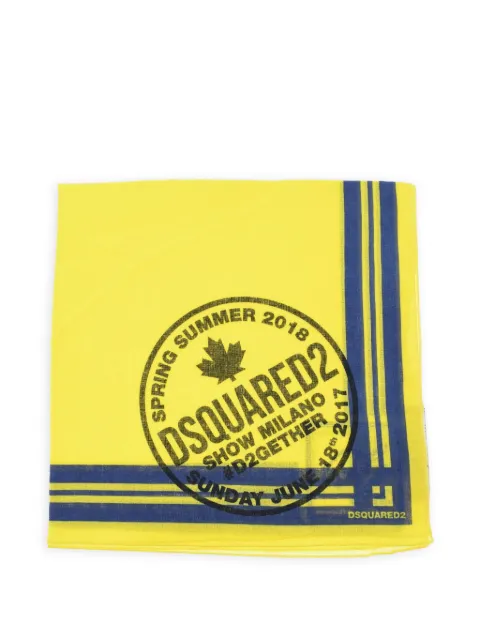 DSQUARED2 logo-print cotton bandana