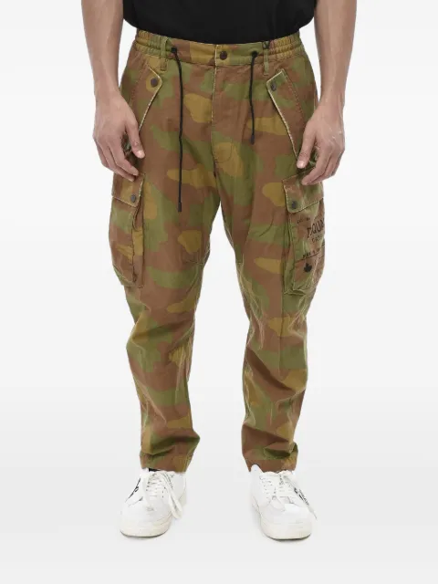 DSQUARED2 camouflage-pattern logo-print cargo pants
