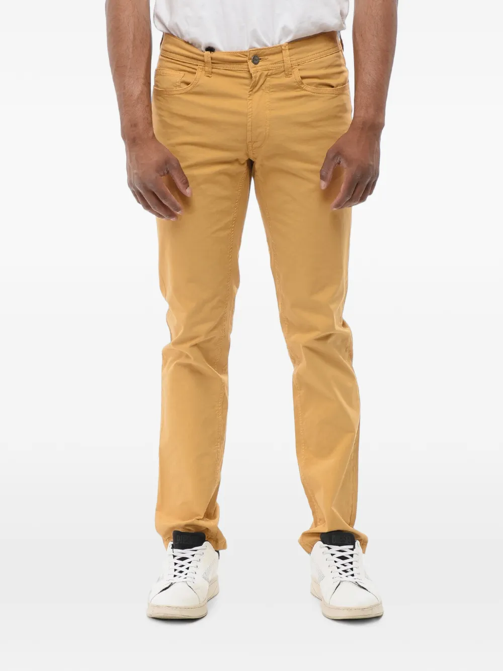 Corneliani Five-pocket Trousers In Yellow
