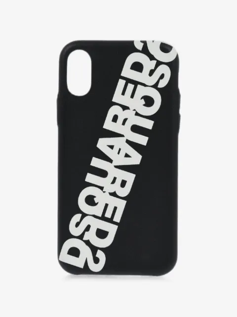 DSQUARED2 logo-print iPhone X case