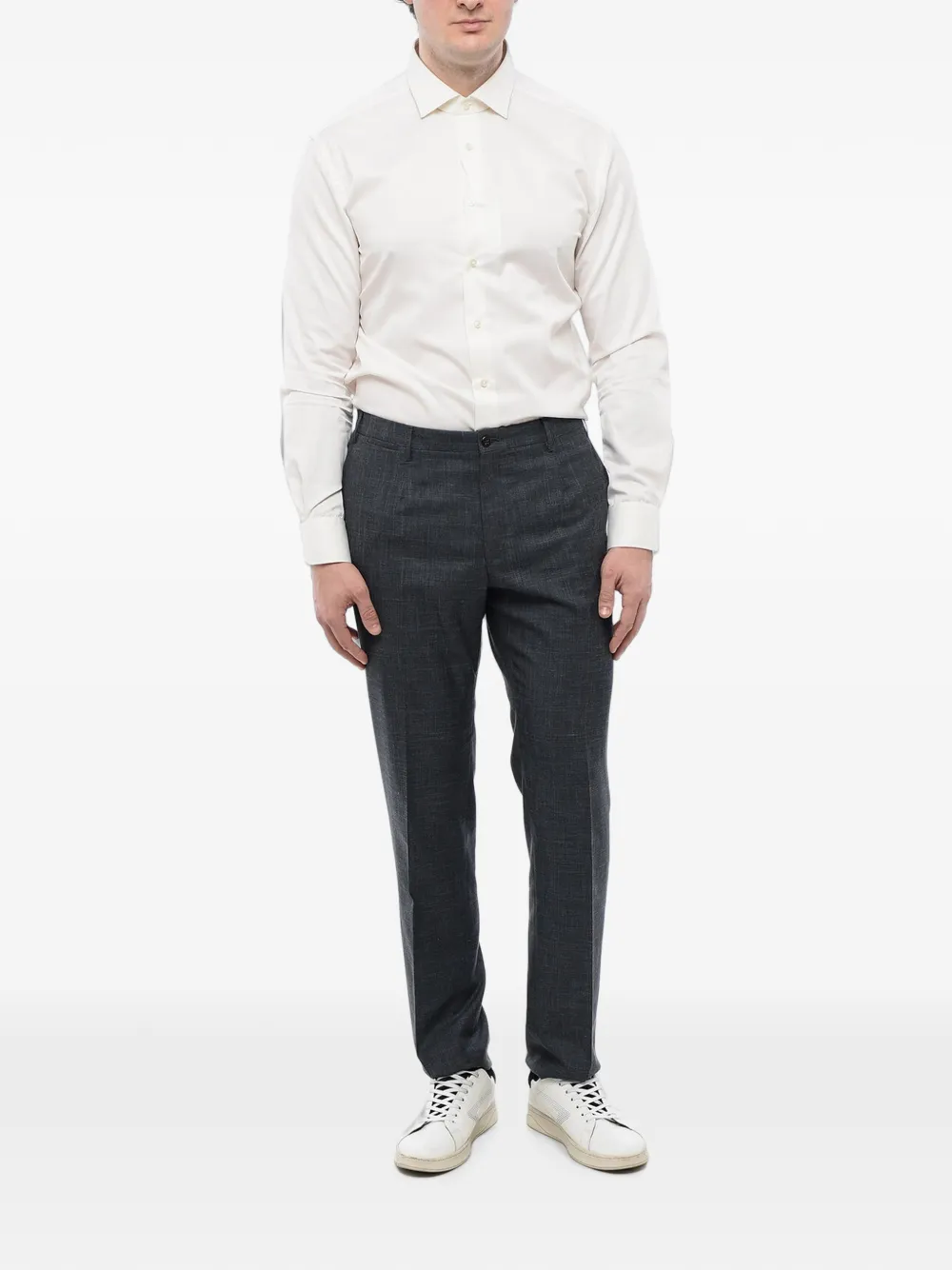 Corneliani Leader flap-pocket trousers Grijs