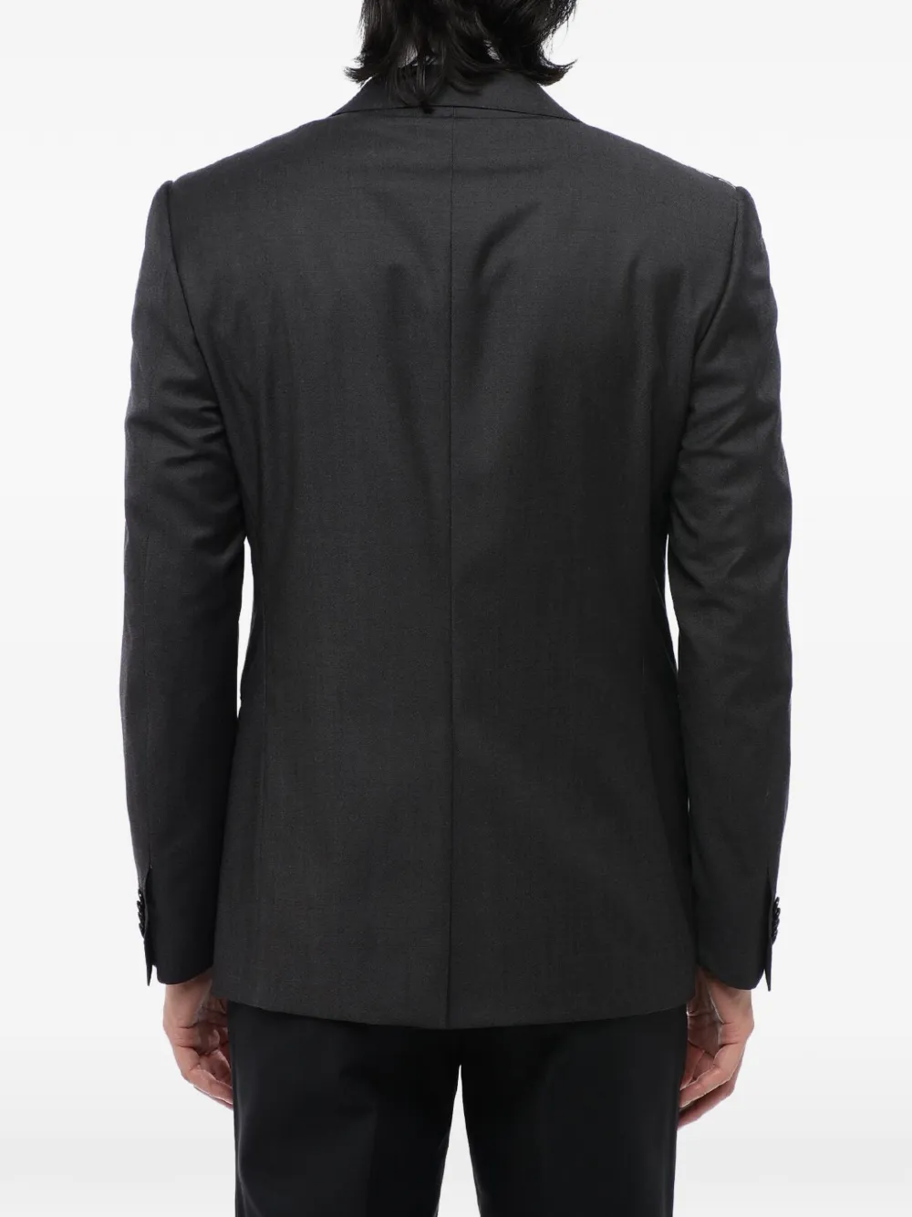 Corneliani Academy peak-lapel blazer Grijs