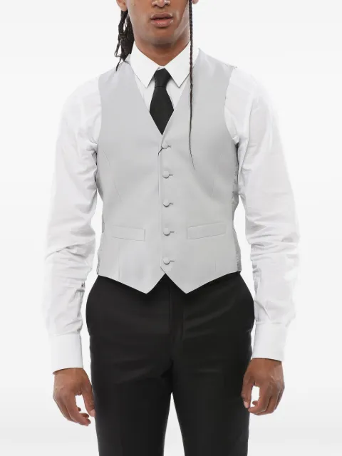 Corneliani button-up wool waistcoat