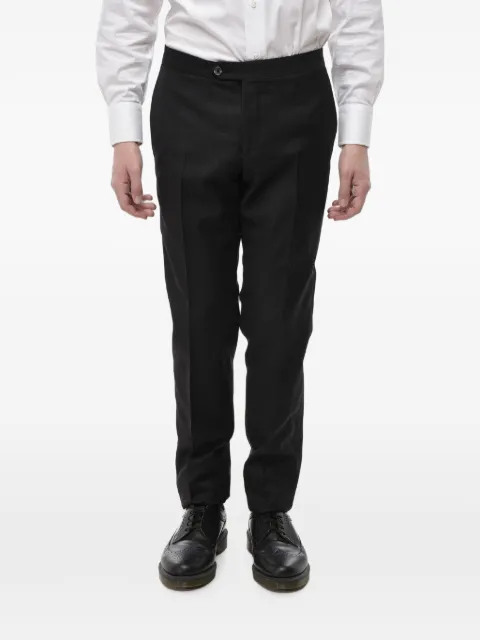 Corneliani Academy pressed-crease wool tailored trousers