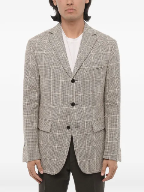 Corneliani checked single-breasted Circle blazer