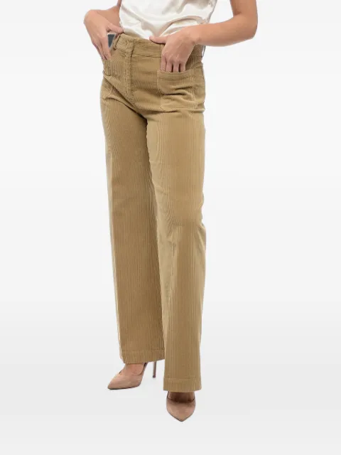 QL2 patch-pocket corduroy trousers