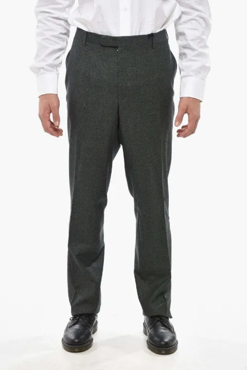 Corneliani pressed-crease tailored trousers