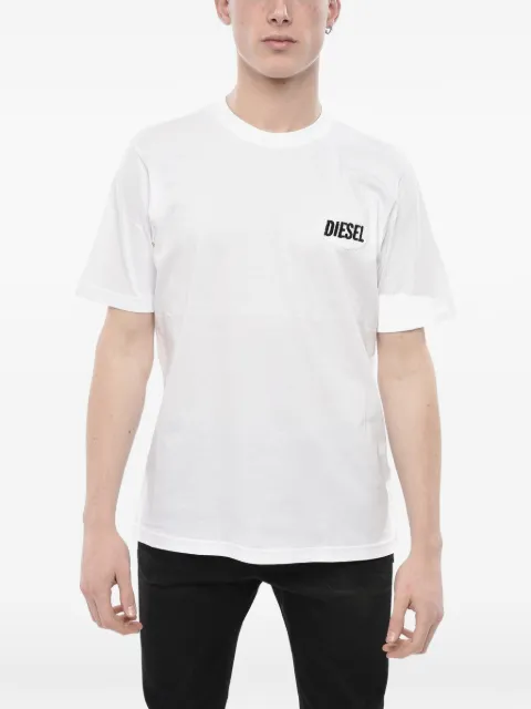 Diesel camiseta T-Just-Small con logo bordado y cuello redondo