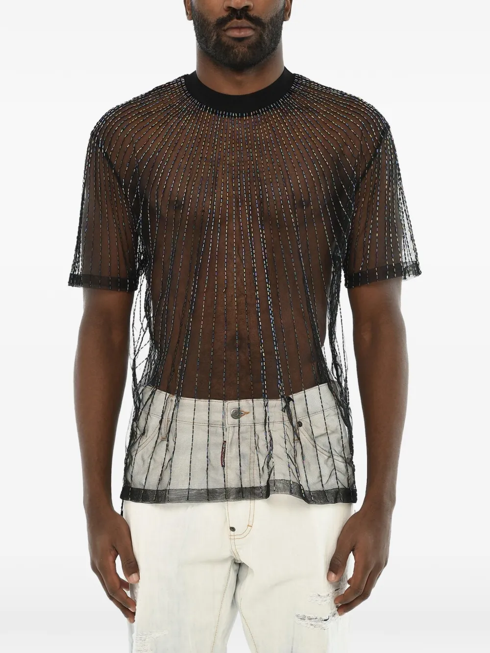 DSQUARED2 sequin-embellished T-shirt - Schwarz