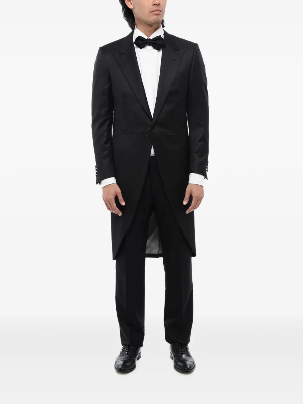 Corneliani Mantua peak-lapel jacket Zwart