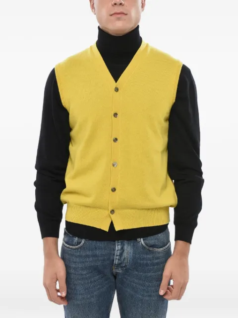 Malo V-neck sleeveless cardigan