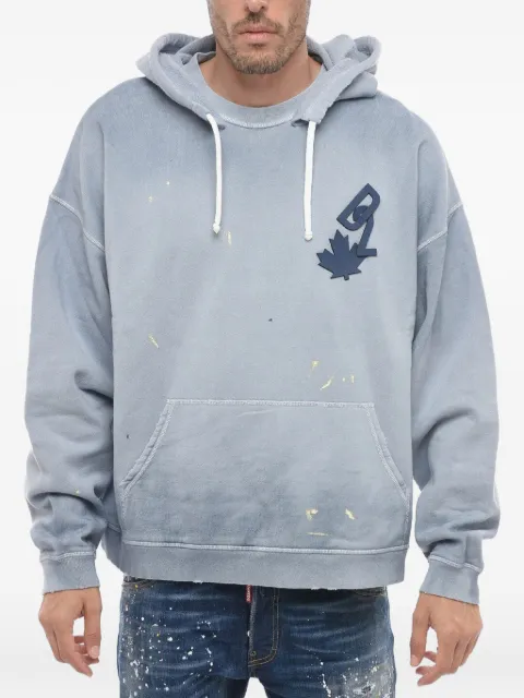 DSQUARED2 sudadera con capucha y parche del logo