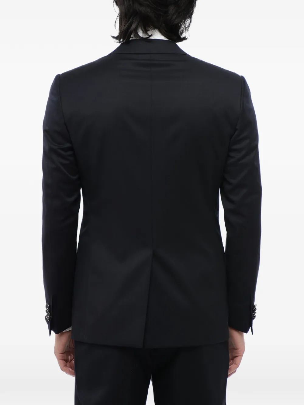 Corneliani peak-lapel single-breasted jacket Blauw