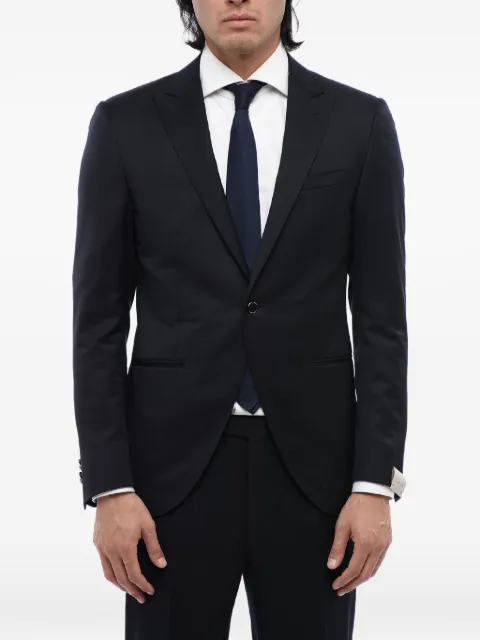 Corneliani peak-lapel single-breasted jacket