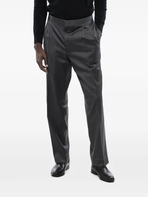 Corneliani pinstripe-pattern pleated tailored trousers