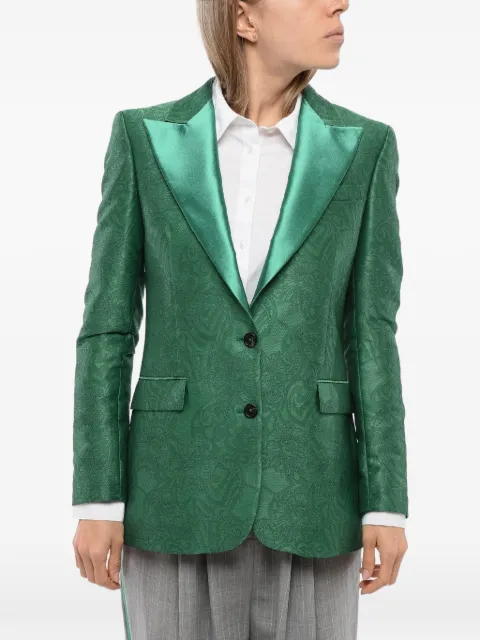John Richmond embroidered peak-lapel blazer