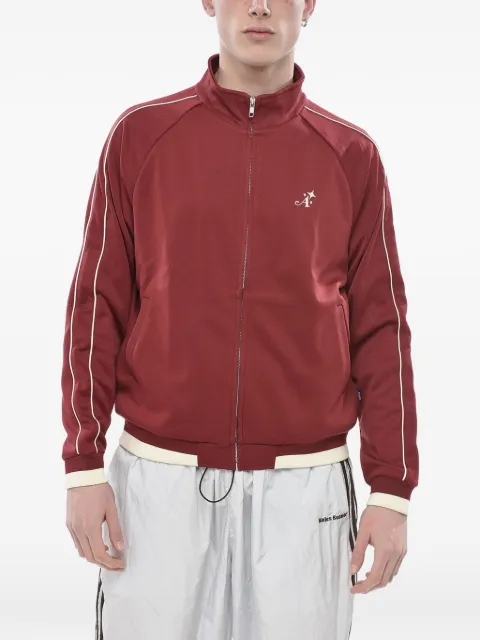 Awake NY logo-embroidered zip-up track jacket
