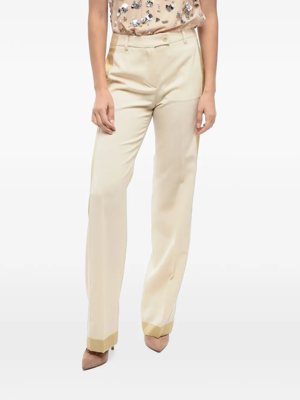 Moschino welt-pocket trousers - Neutrals