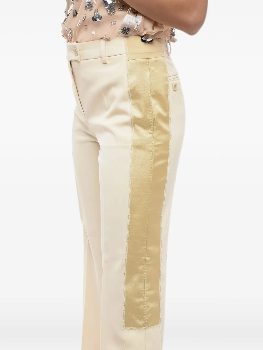 Moschino welt-pocket trousers Beige